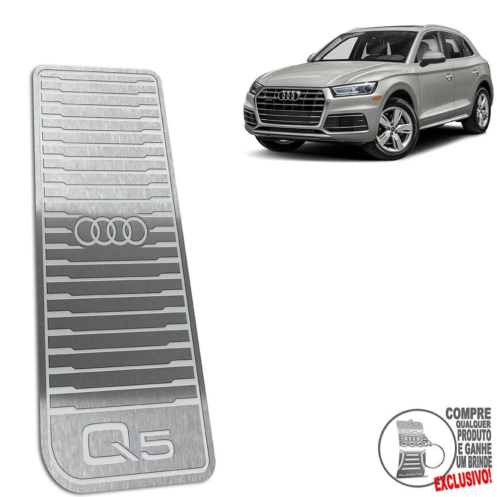 Descanso de Pé Aço Inox Prata Audi Q5 2018 A 2021