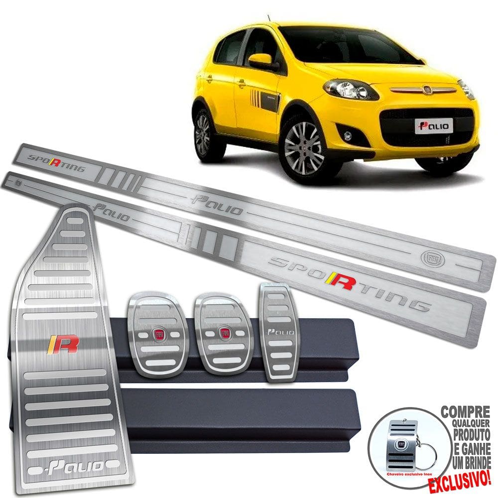 Descanso Pedaleira Manual Soleira Prata Palio Sporting