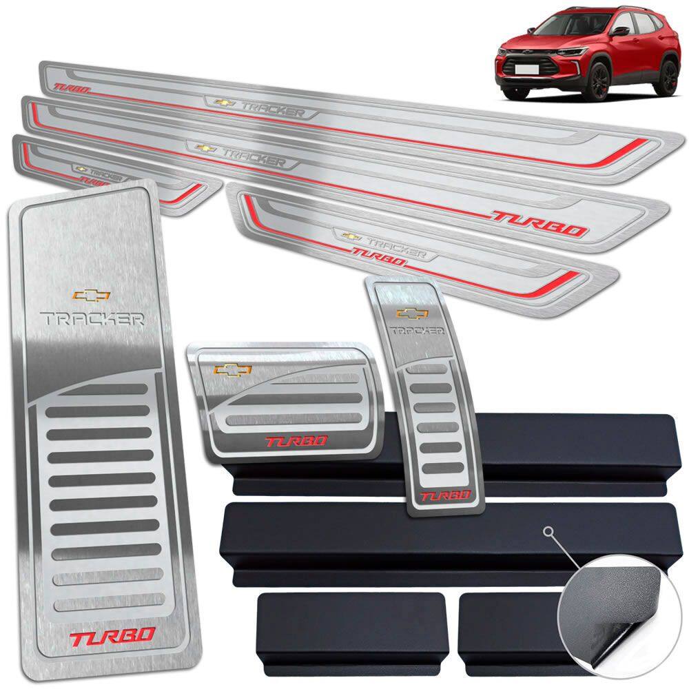 Descanso Pedaleira Aut Soleira Tracker Turbo 2020 2022 Prata