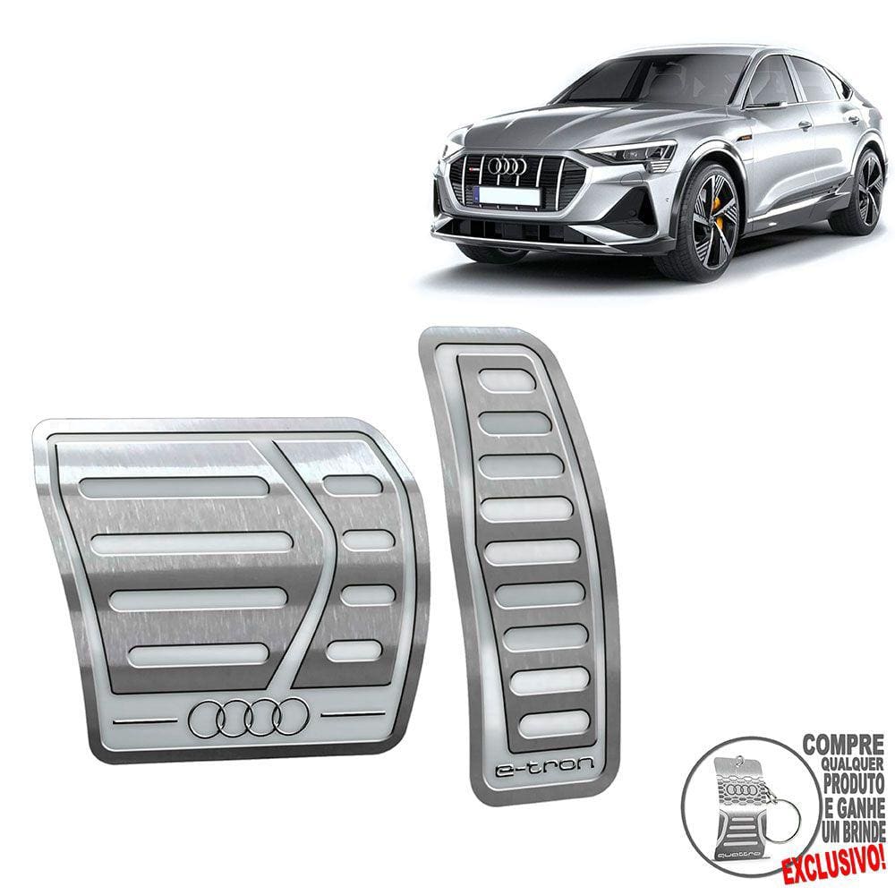Pedaleira Automático Em Aço Inox Audi E-Tron Prata
