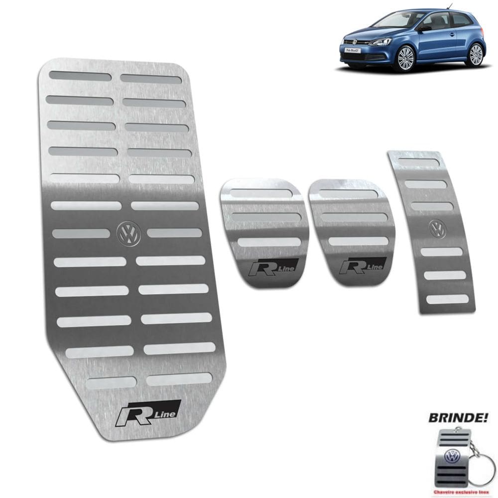 Descanso Pedaleira Manual Prata Polo R-Line 2003 a 2015