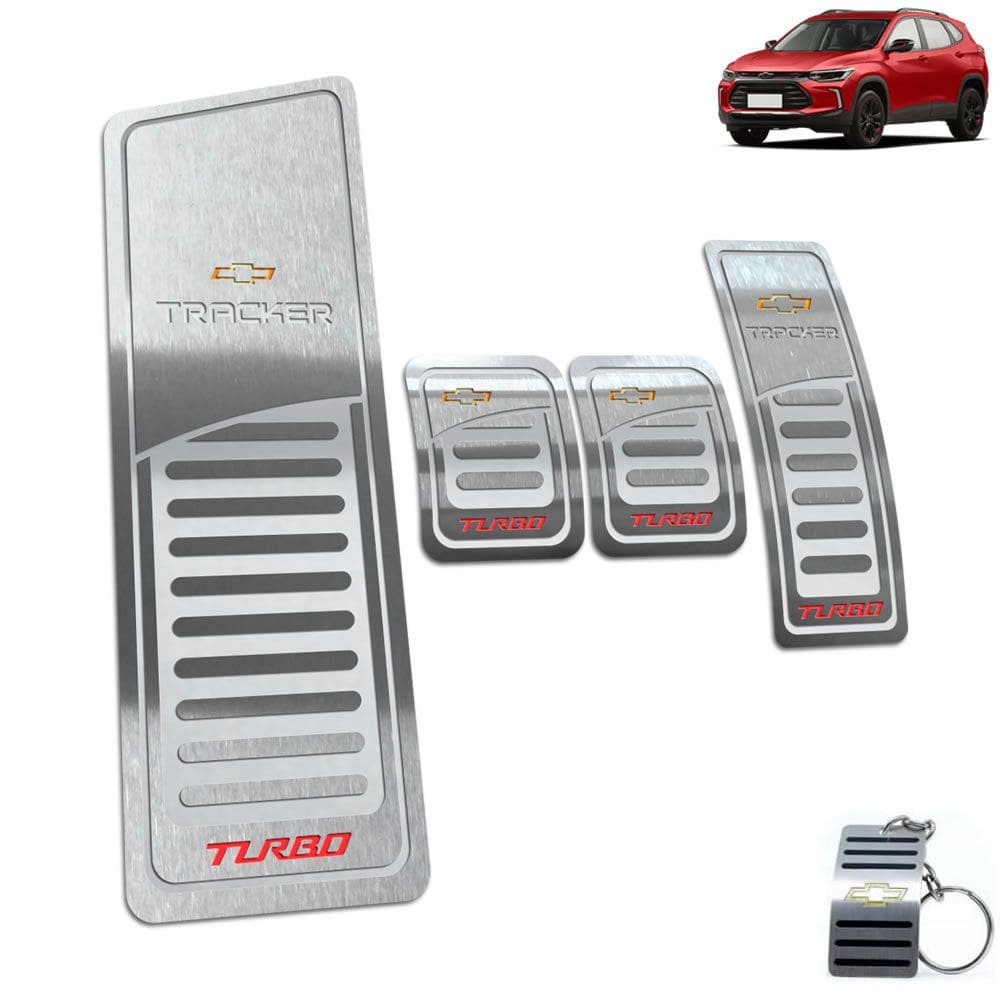 Descanso Pedaleira Manual Tracker Turbo 2020 2022 Prata
