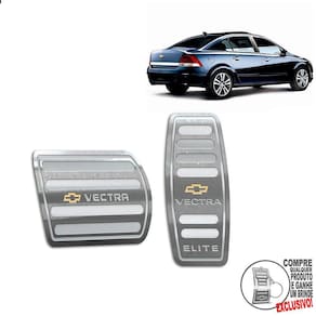 Pedaleira Automático Chevrolet Vectra Elite 2006 A2011 Prata