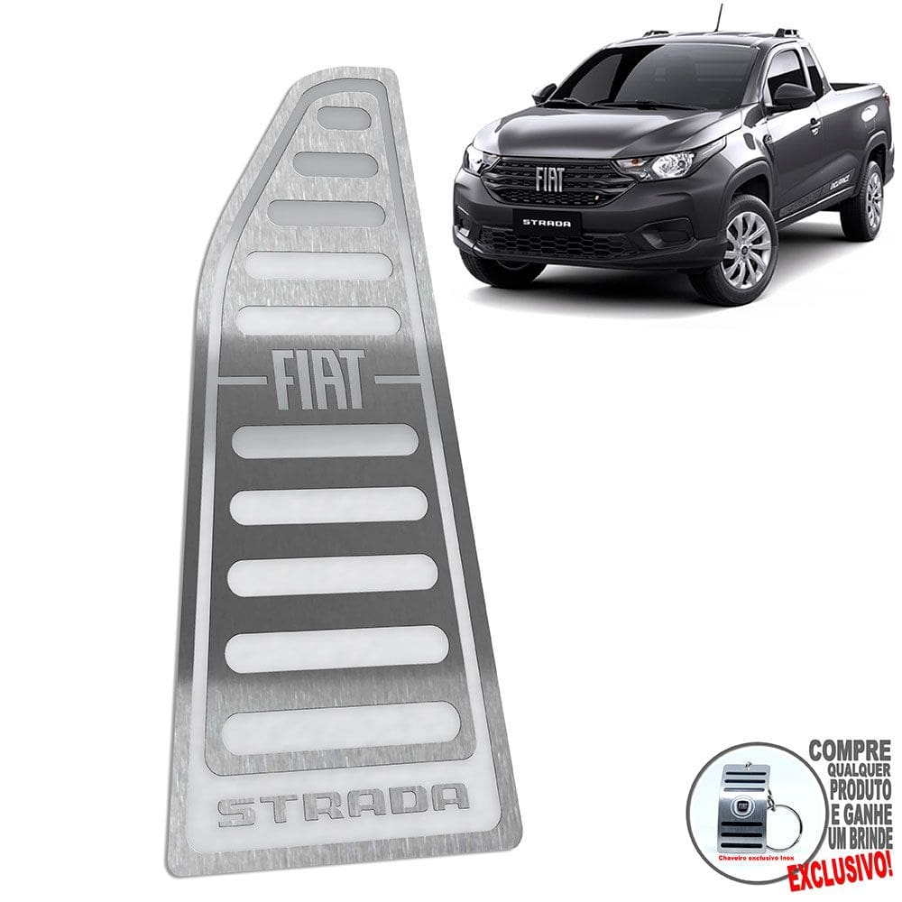 Descanso De Pé Em Aço Inox Fiat Strada Endurance