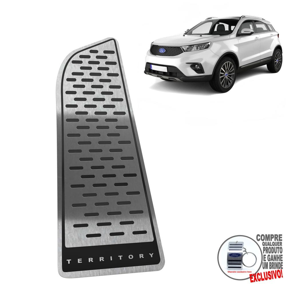 Descanso De Pé Gravação em Preto Ford Territory