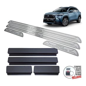 Soleiras Toyota Corolla Cross 2022 Prata Alto Relevo