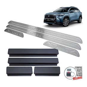 Soleiras Toyota Corolla Cross 2022 Prata Baixo Relevo
