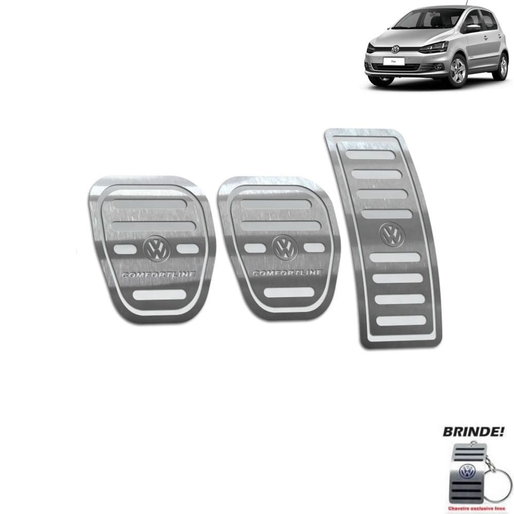 Pedaleira Manual Fox Comfortline 2014 A 2020 Prata