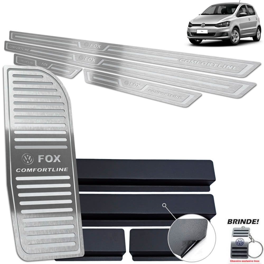 Soleira Descanso Fox Comfortline 2014 20 Prata Baixo Relevo