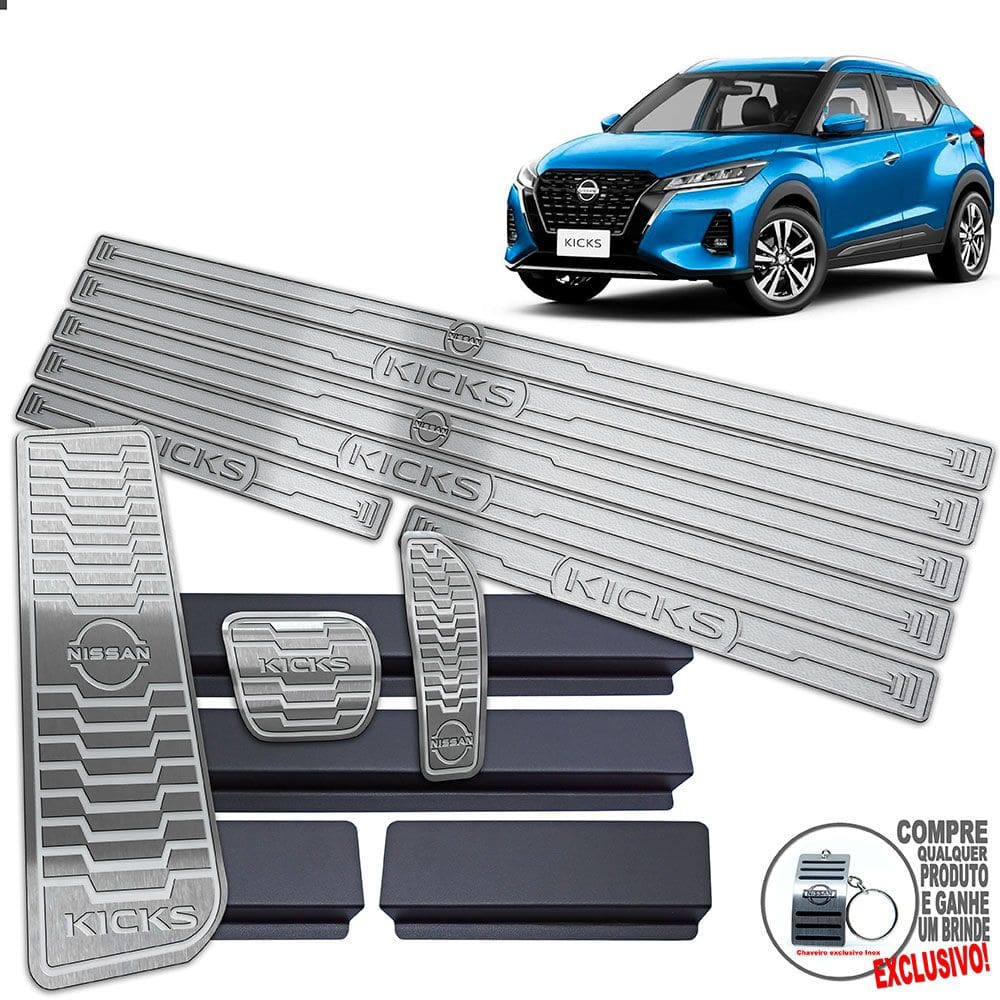 Descanso Pedaleira Automático Soleira Kicks 2022 / Prata