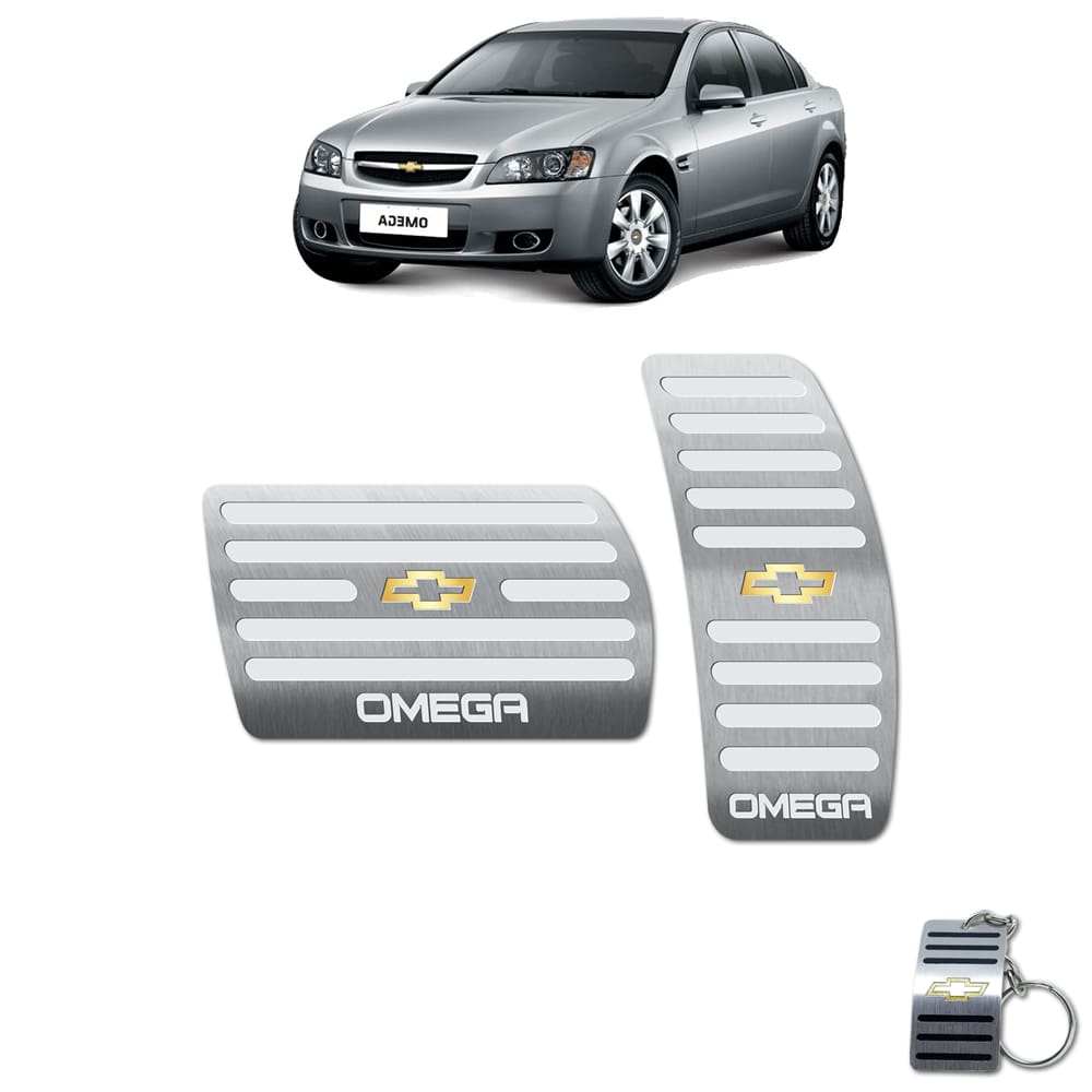 Pedaleira Automático Chevrolet Omega Cd 2008 A 2011 Prata