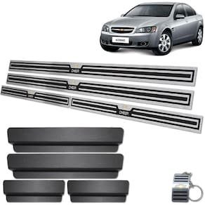 Soleira Chevrolet Omega Cd 2008 A 2011 Preto Alto Relevo