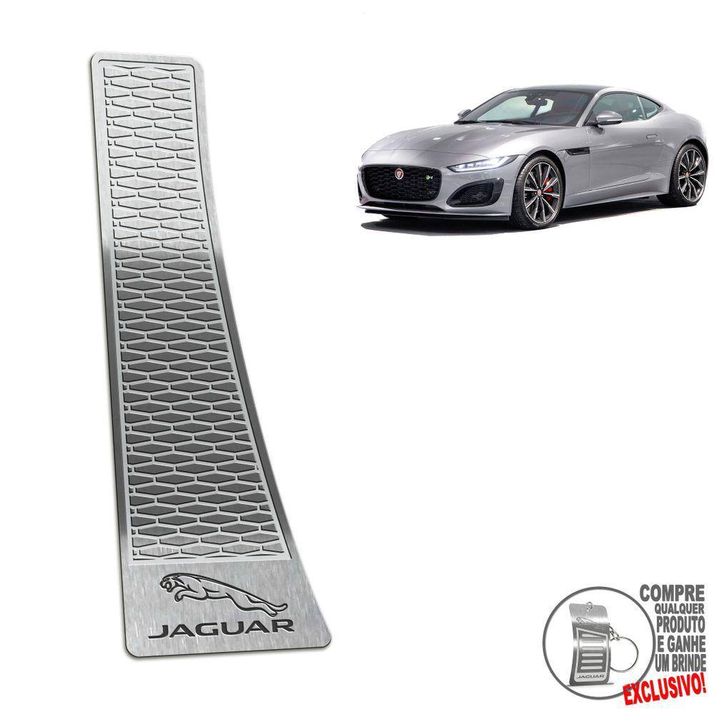 Descanso de Pé Em Aço Inox Jaguar F Type 2021 Prata