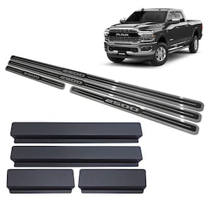 Soleira Dodge Ram 2500 2021 Preto Alto Relevo