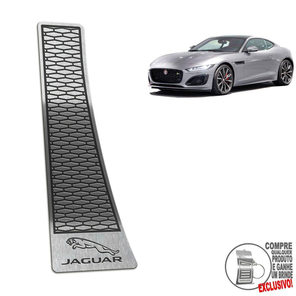 Descanso de Pé Em Aço Inox Jaguar F Type 2021 Preto