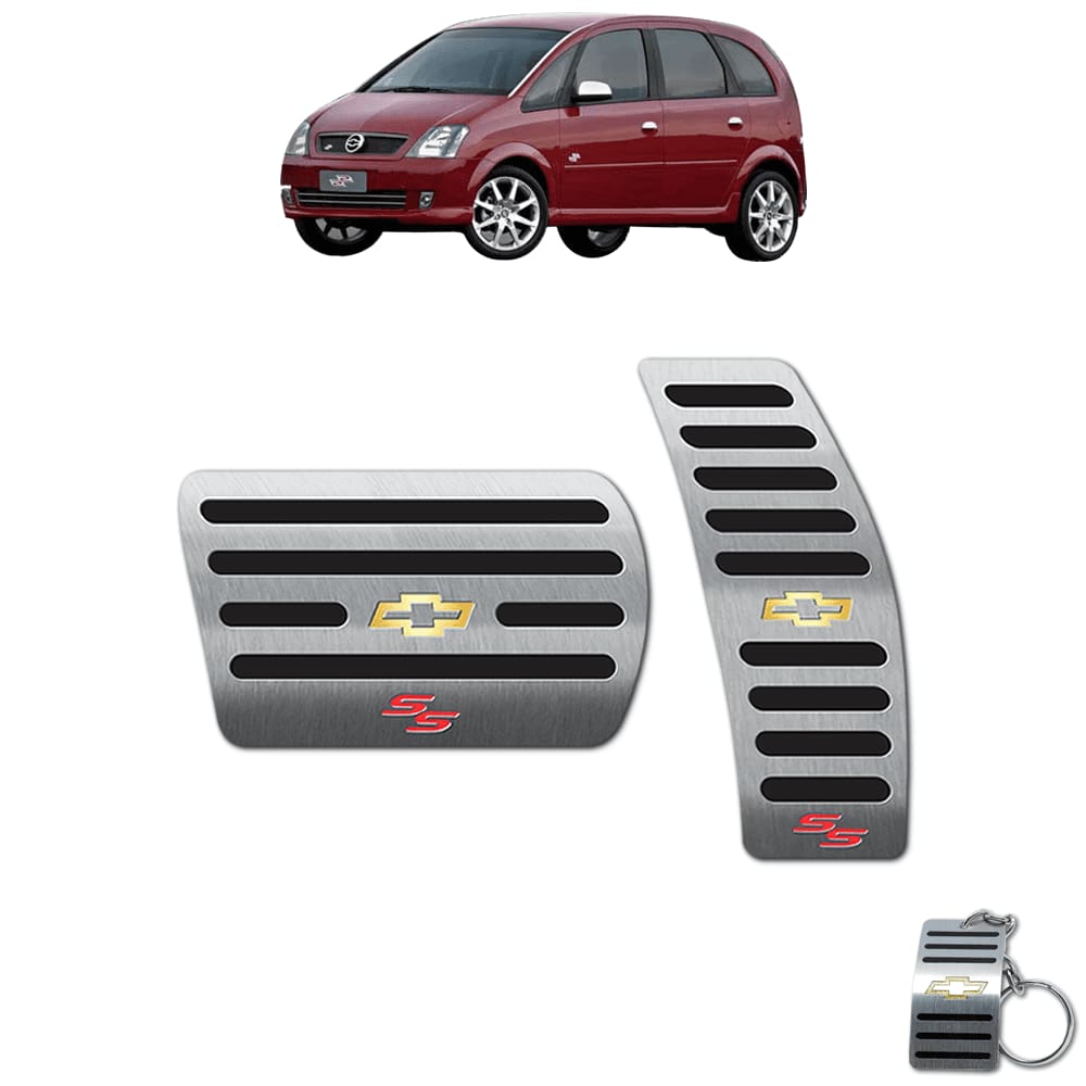 Pedaleira Automático Chevrolet Meriva SS 2005 A 2010 Preto