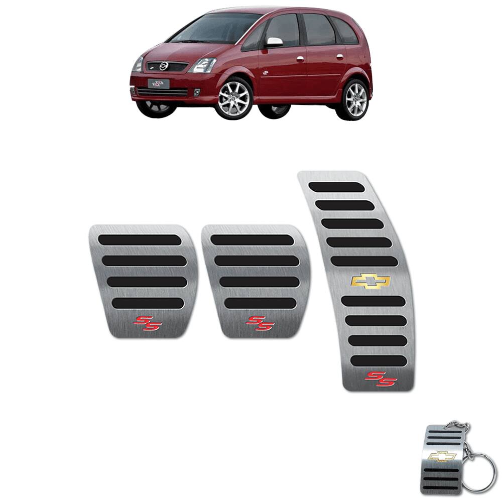 Pedaleira Manual Chevrolet Meriva SS 2005 A 2010 Preto