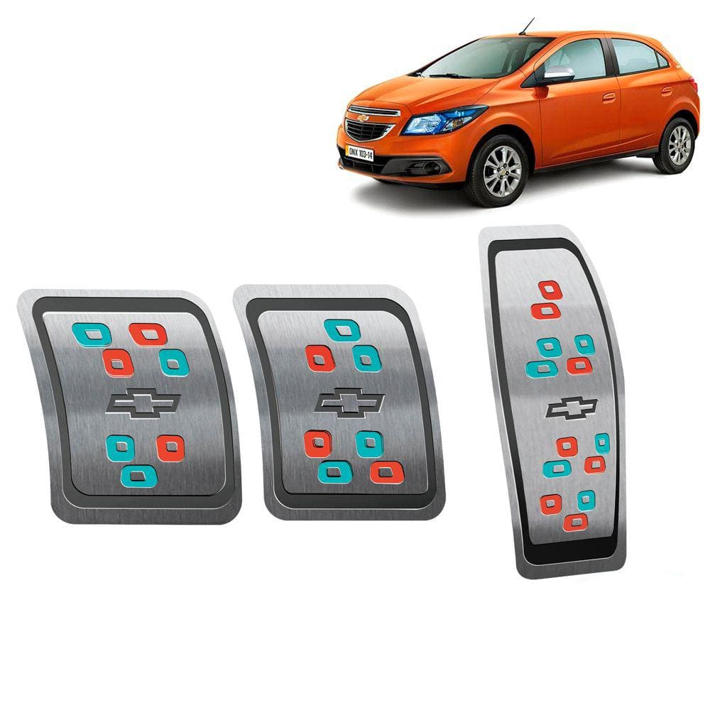 Pedaleira Manual Chevrolet Onix Lollapalooza Preto