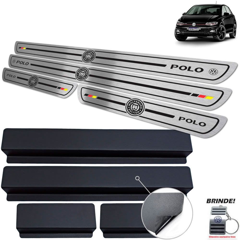 Soleiras Gravação Em Preto Baixo Relevo Polo Wolfsburg Ed