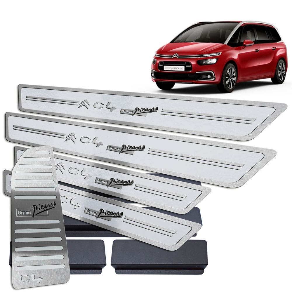 Descanso Soleira Citroen C4 Grand Picasso 2016 A 2019 Prata