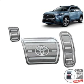 Pedaleira Automático Toyota Corolla Cross 2022 Prata