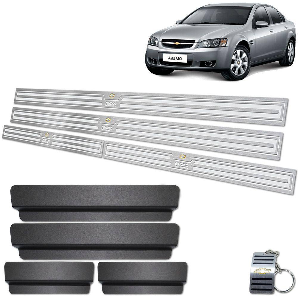Soleira Chevrolet Omega Cd 2008 A 2011 Prata Baixo Relevo