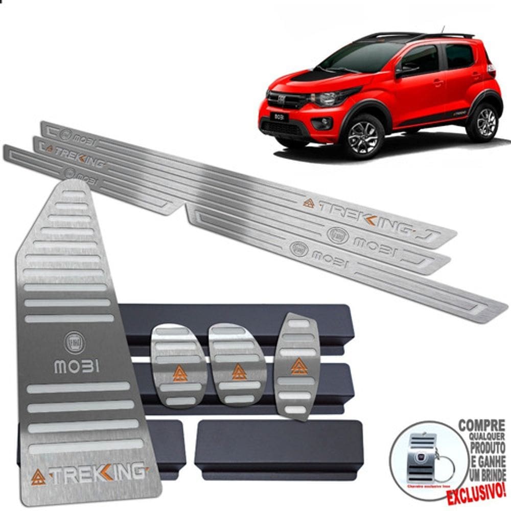 Pedaleira Soleira Descanso Prata Mobi Trekking 2021 2022/