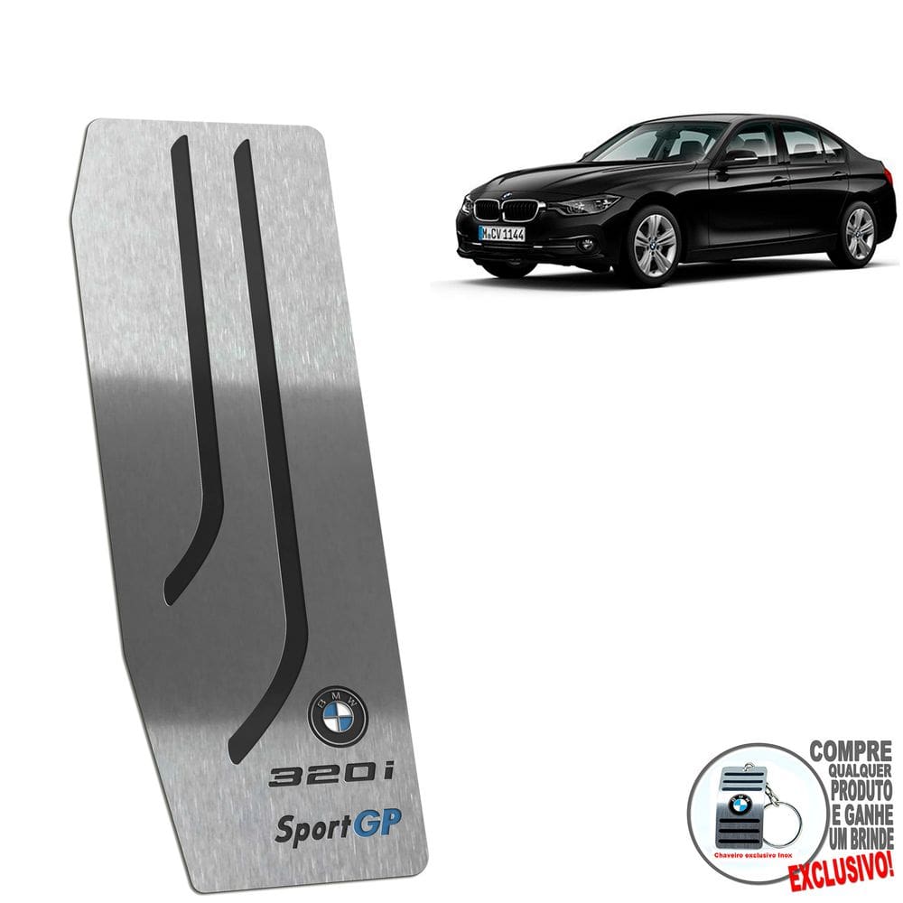 Descanso De Pé Aço Inox Bmw 320I Sport Gp 2015 A 2019
