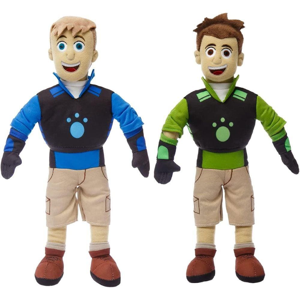 Boneca de Pelúcia Wild Kratts Chris & Martin, Conjunto de Trajes de Poder
