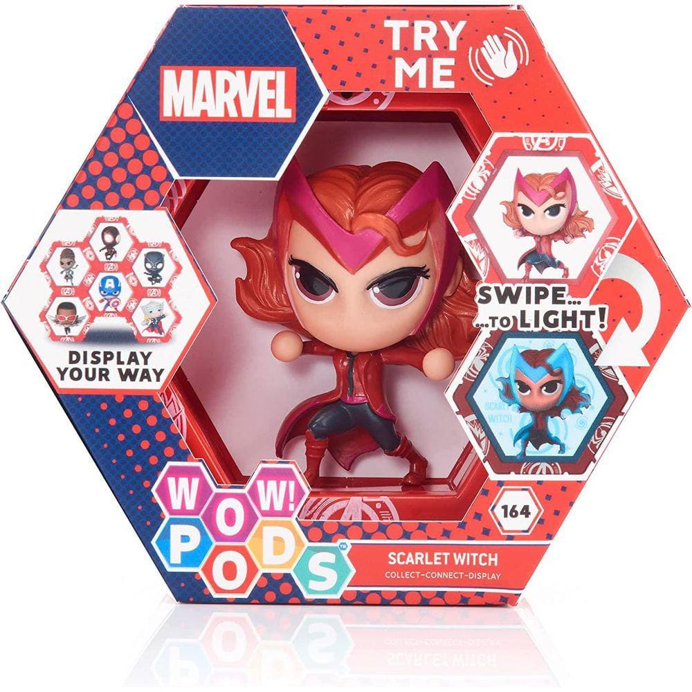 Vingadores Feiticeira Escarlate Wanda Maximoff Ilumina a figura Marvel