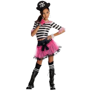 Sassy Pirate Treasure Girls tamanho M 8/10 Drama Queens Traje