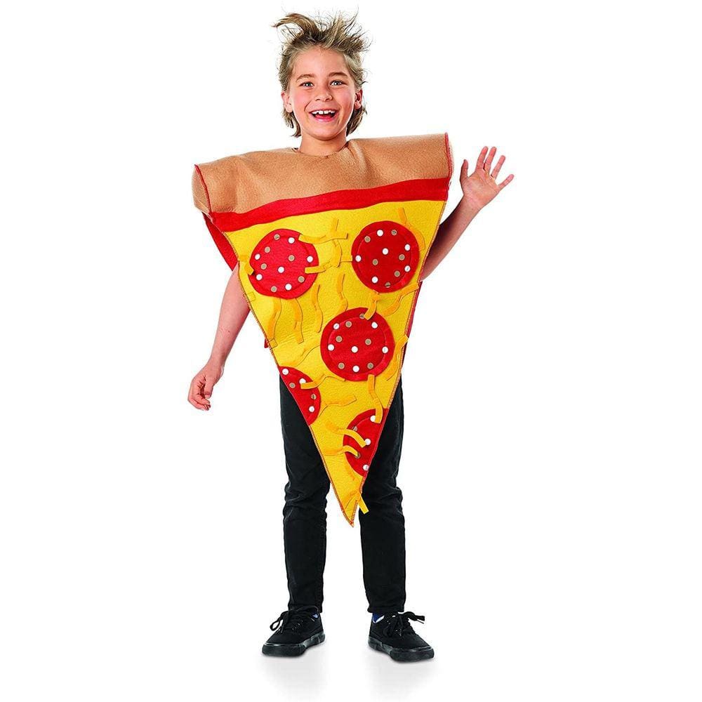 Fantasia de Pizza Fatia de Pepperoni Tamanho L/XL (12-16) - para Crianças - Roupa de Festa