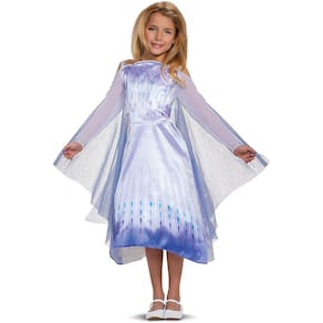 Vestido da Rainha Elsa do Frozen 2 em tamanho S 4/6X com capa