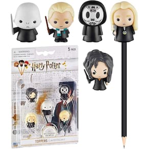 Harry Potter Lápis Toppers 5pk Bellatrix Comensal da Morte Lúcio