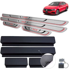 Soleira Para Porta Volkswagen Jetta Gli Aço Inox 304 + Vinil