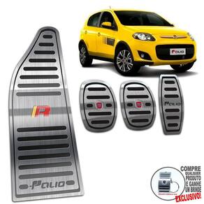 Pedaleira Manual Descanso Palio Sporting 2012 A 2017 Preto