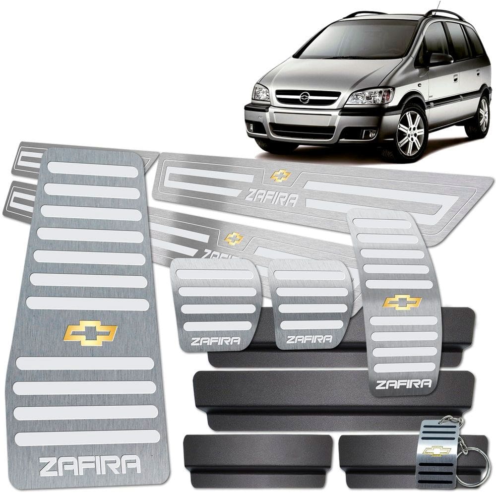 Descanso Soleira Pedaleira Manual Prata Zafira 2001 A 2012