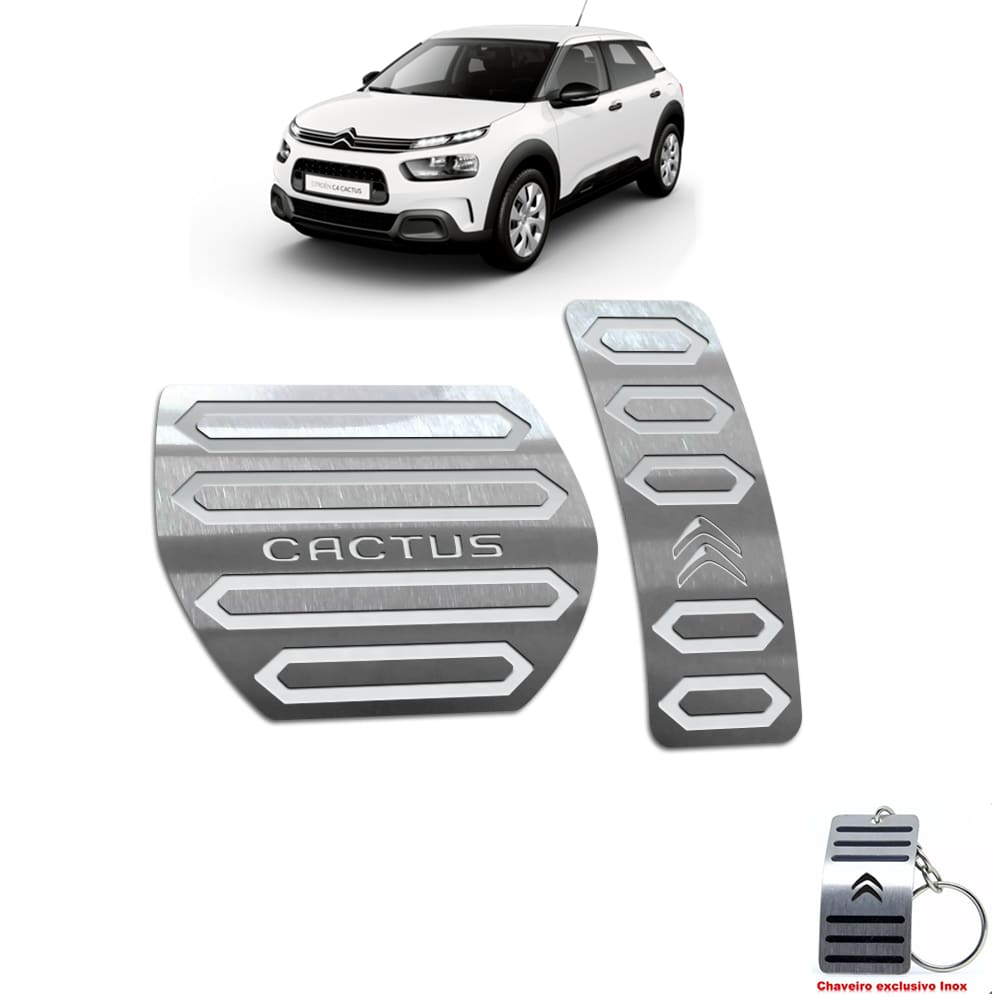 Pedaleira Automático Citroen C4 Cactus Aço Inox