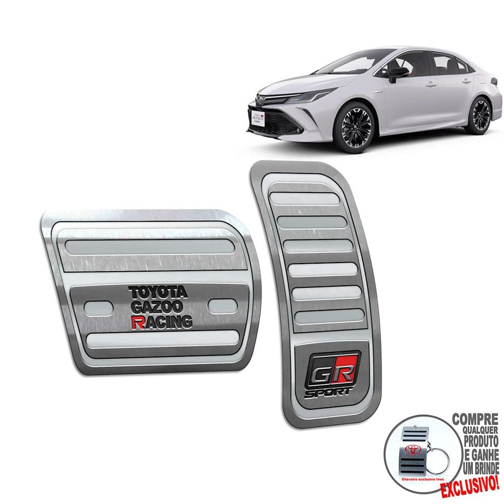 Pedaleira Toyota Corolla Gr Sport 2020 A 2022 Prata