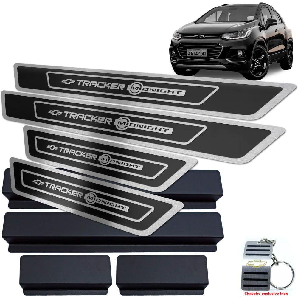 Soleira Chevrolet Tracker Midnight Preto Alto Relevo