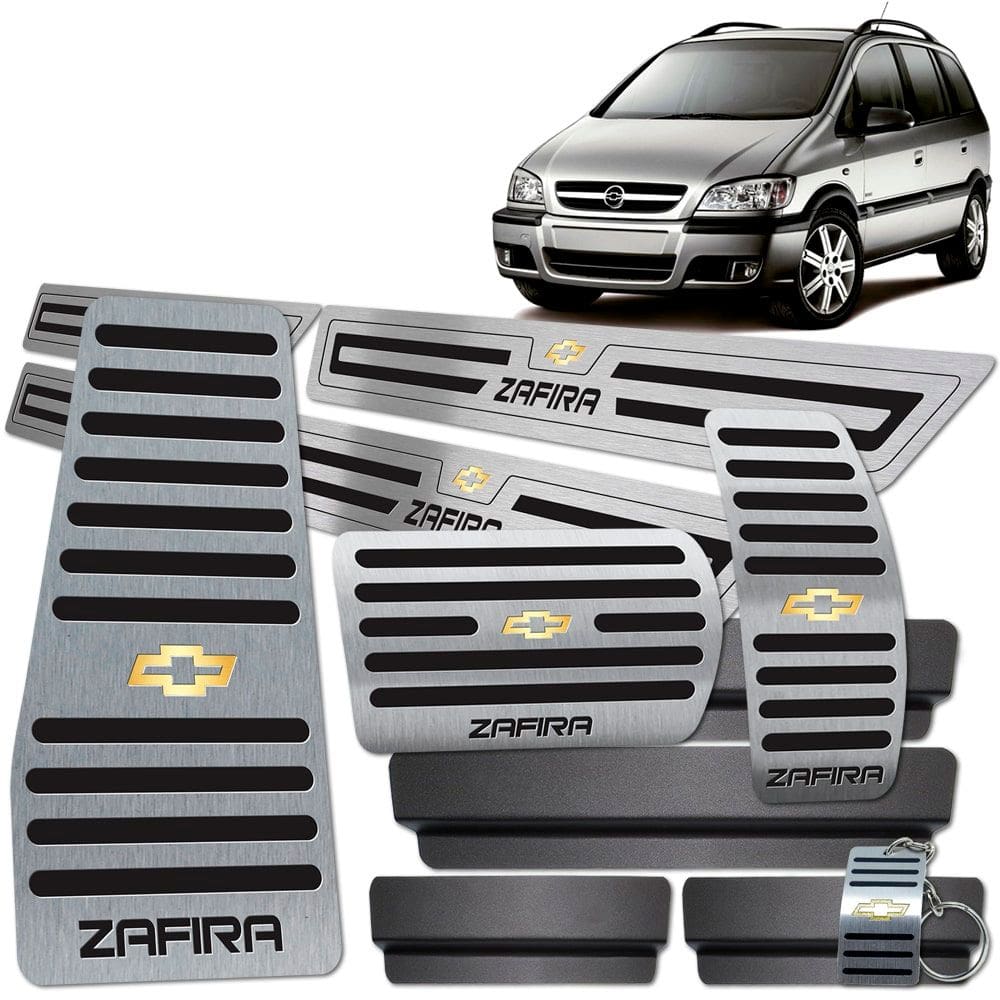 Descanso Soleira Pedaleira Automático Preto Zafira 2001 A 12