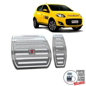 Pedaleira Automático Fiat Palio Sporting 2012 A 2017 Prata
