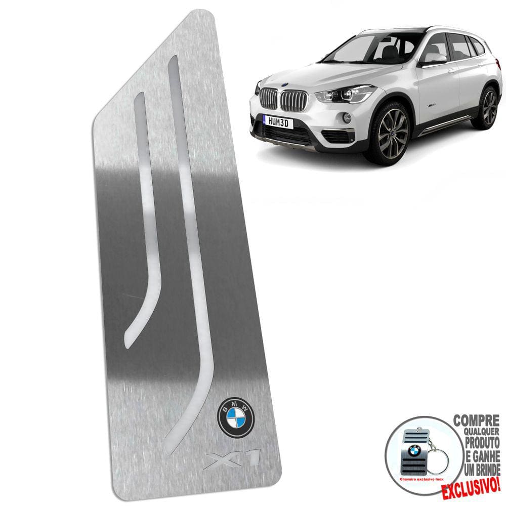 Descanso De Pé Em Aço Inox Bmw X1 2016 a 2020 Prata