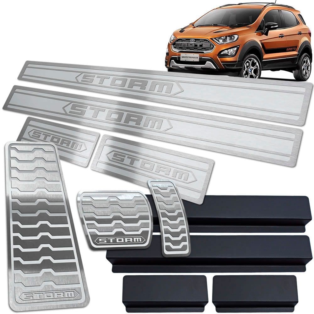 Descanso Pedaleira Soleira Ecosport Storm 2018 A 2020 Prata