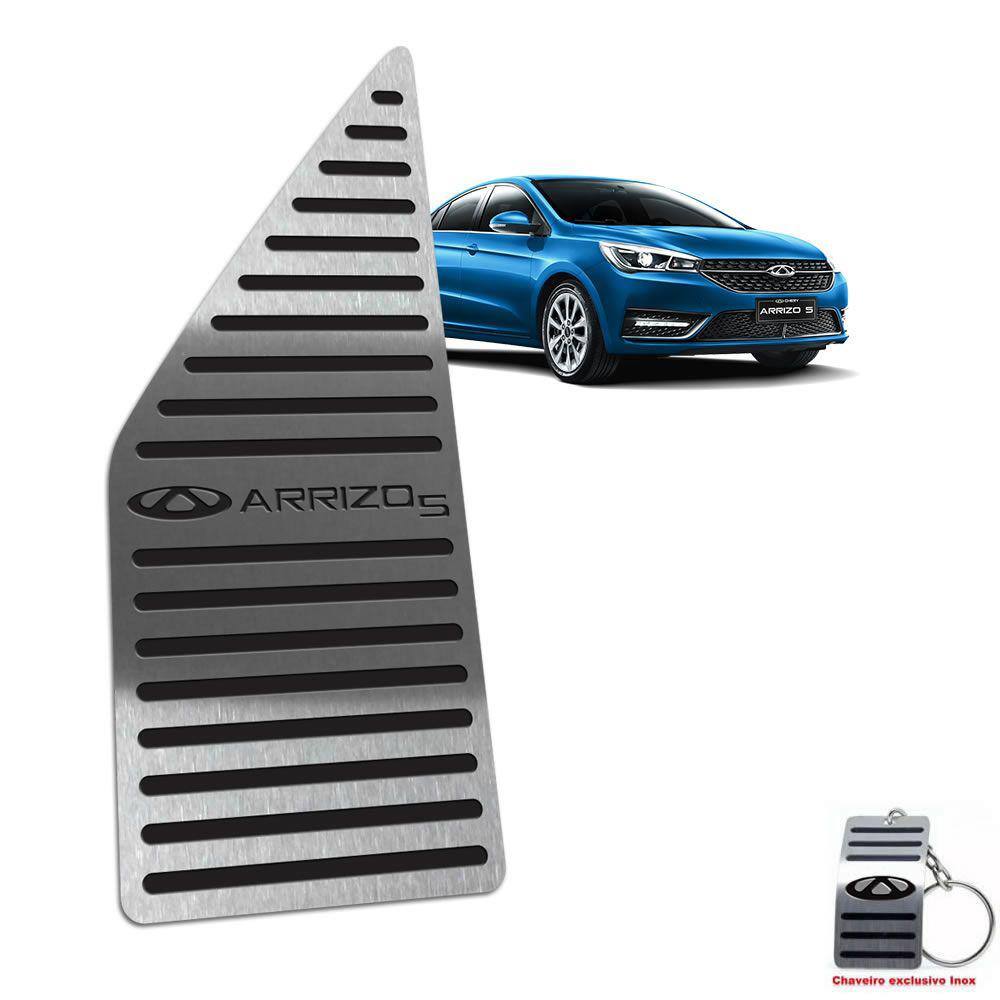 Descanso De Pé Aço Inox Chery Arrizo 5 Preto