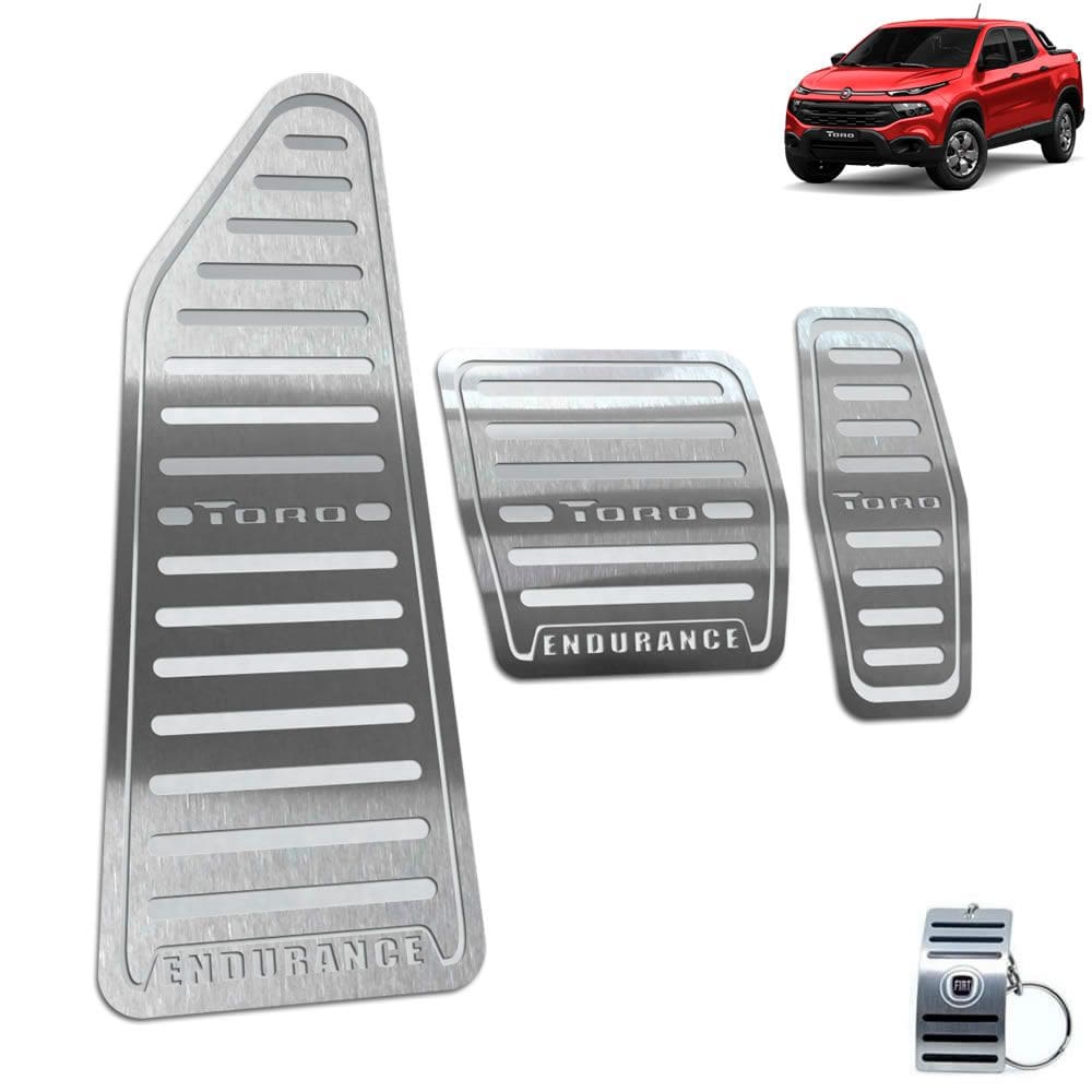 Descanso + Pedaleira Aut Toro Endurance 2016 a 2021 Prata