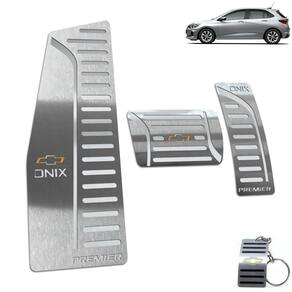 Descanso + Pedaleira Chevrolet Onix Premier 2020 Prata