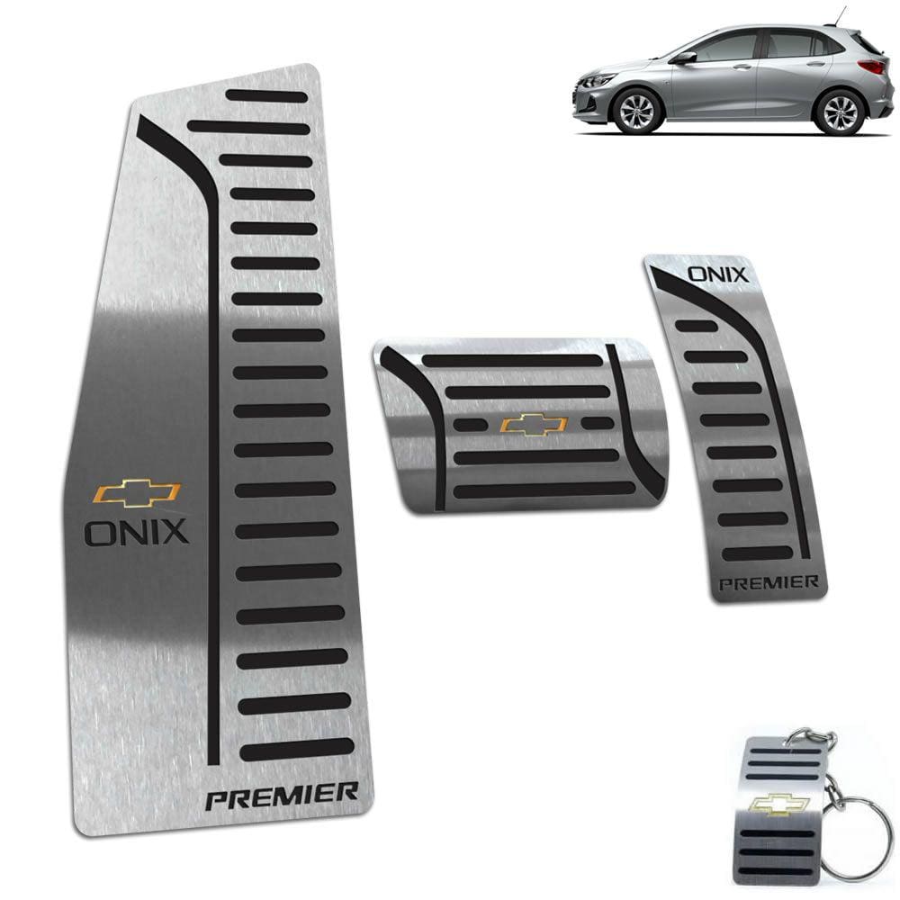 Descanso + Pedaleira Chevrolet Onix Premier 2020 Preto