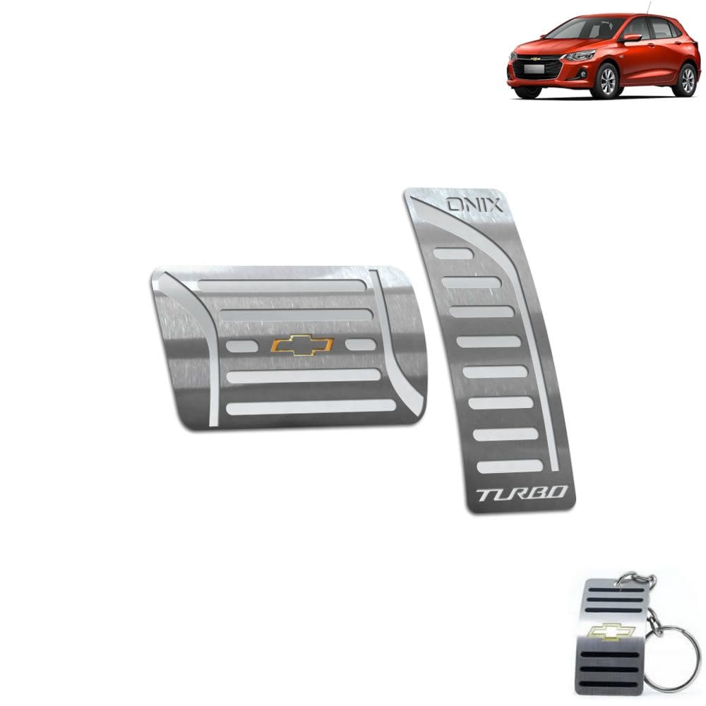 Pedaleira Automático Chevrolet Onix Turbo 2020 Prata