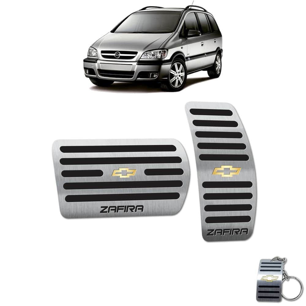 Pedaleira Automático Chevrolet Zafira 2001 A 2012 Preto